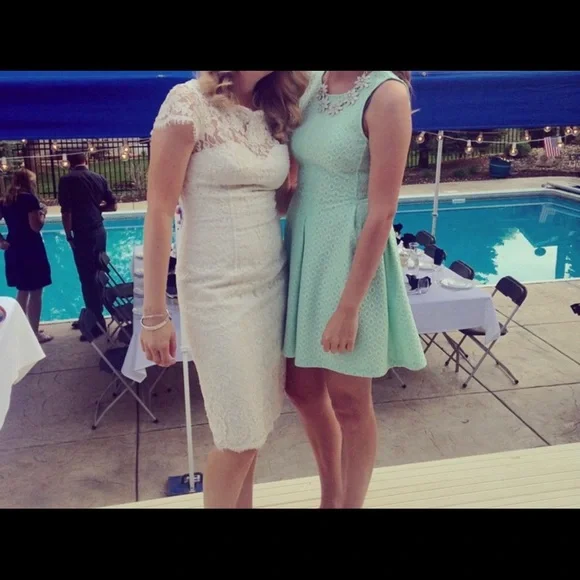 Mint green Alya womens dress-Small - Picture 6 of 6